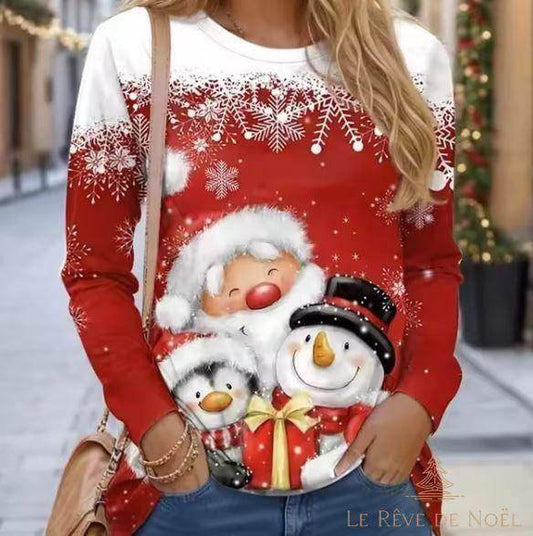 Joli pull de Noël femme