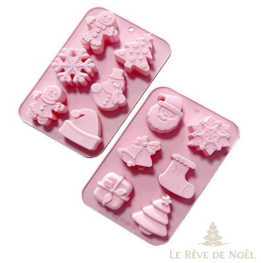 Moule à gâteaux en silicone - Motifs de Noël