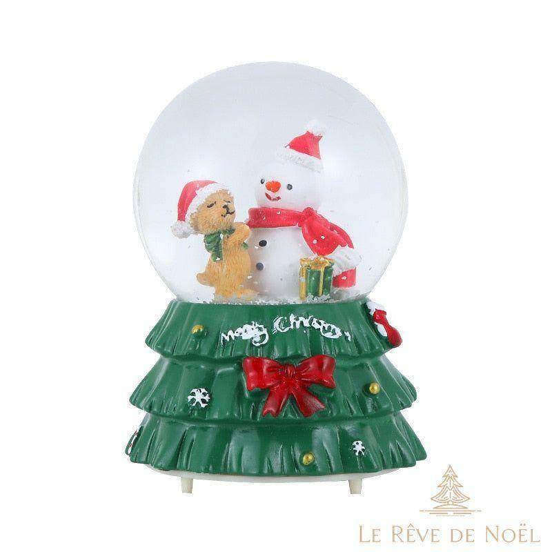 Boule à Neige - Sapin - lumineuse