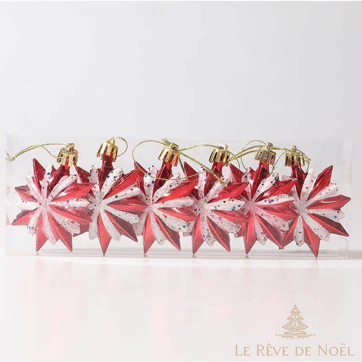 Étoile de Noël : Etoile rouge à 16 branches