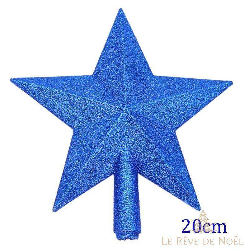 Cimier pointe de sapin étoile - Différentes couleurs