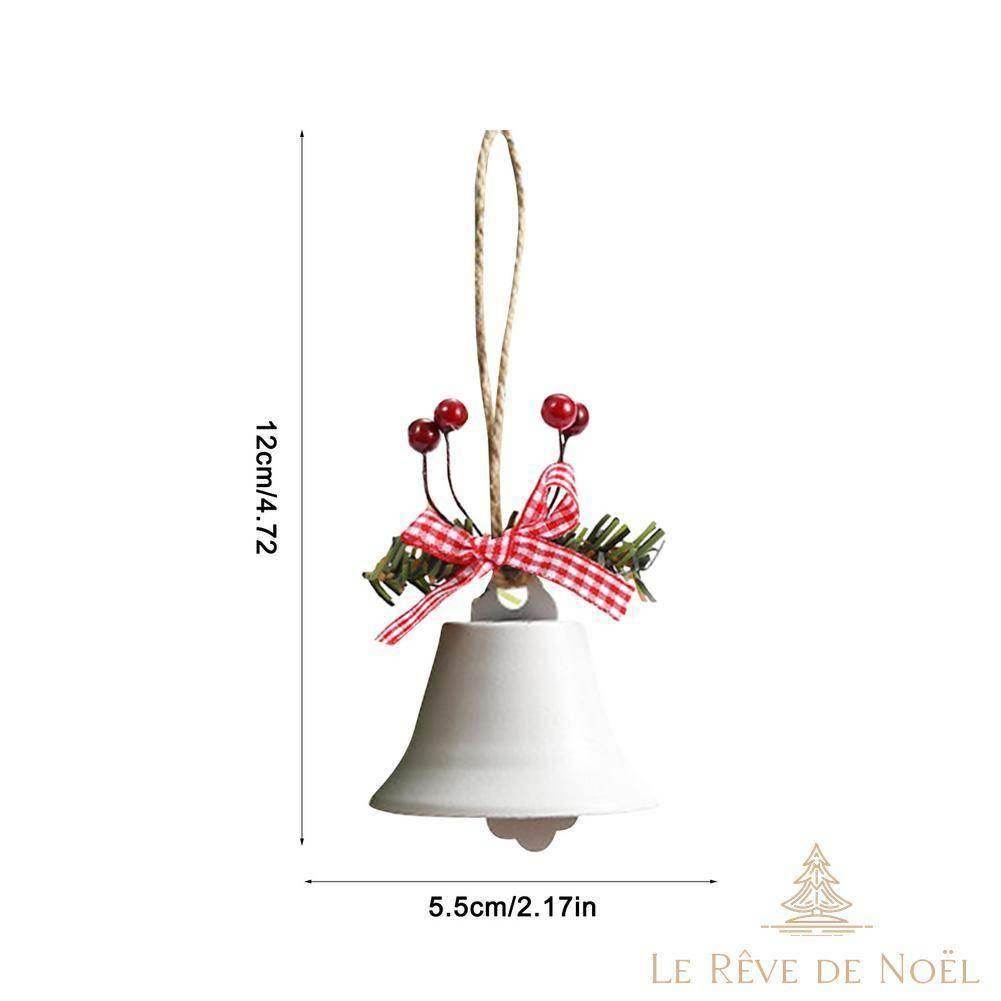 Cloche de Noël en Métal : Cloche Blanche