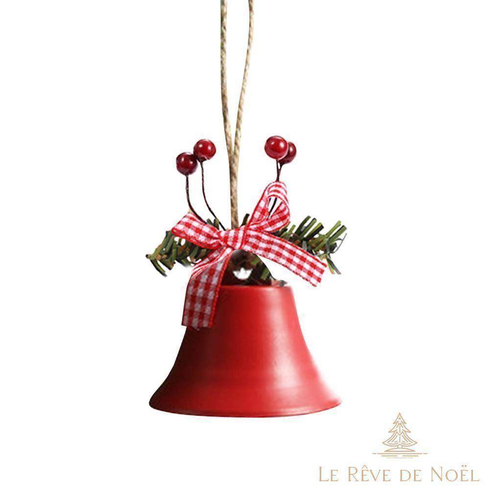 Cloche de Noël en Métal : Cloche Rouge
