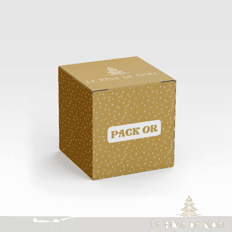Pack décorations de sapin dorées