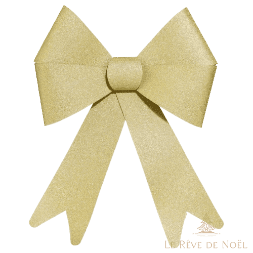 Noeuds de Noël Or - Lot de 4