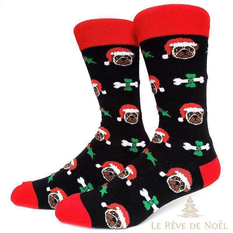 Chaussettes de Noël chien
