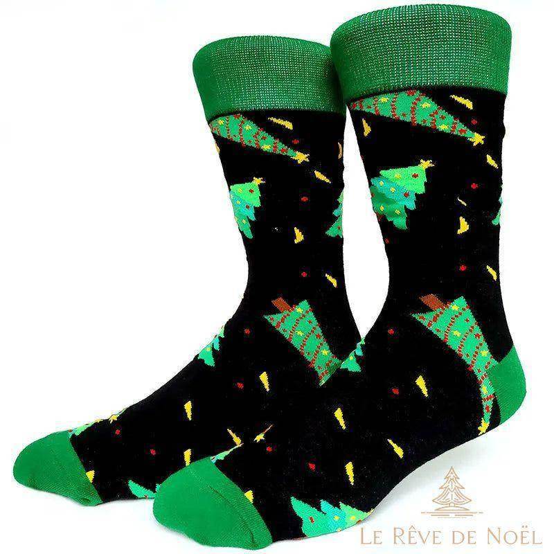 Chaussettes de Noël sapin de noël