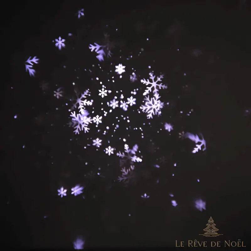 Projecteur Noël flocons de neige