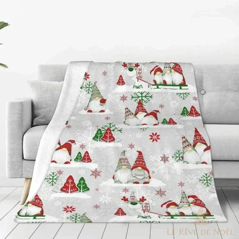Plaid de noël blanc