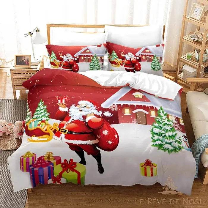 Housse de couette noël une place
