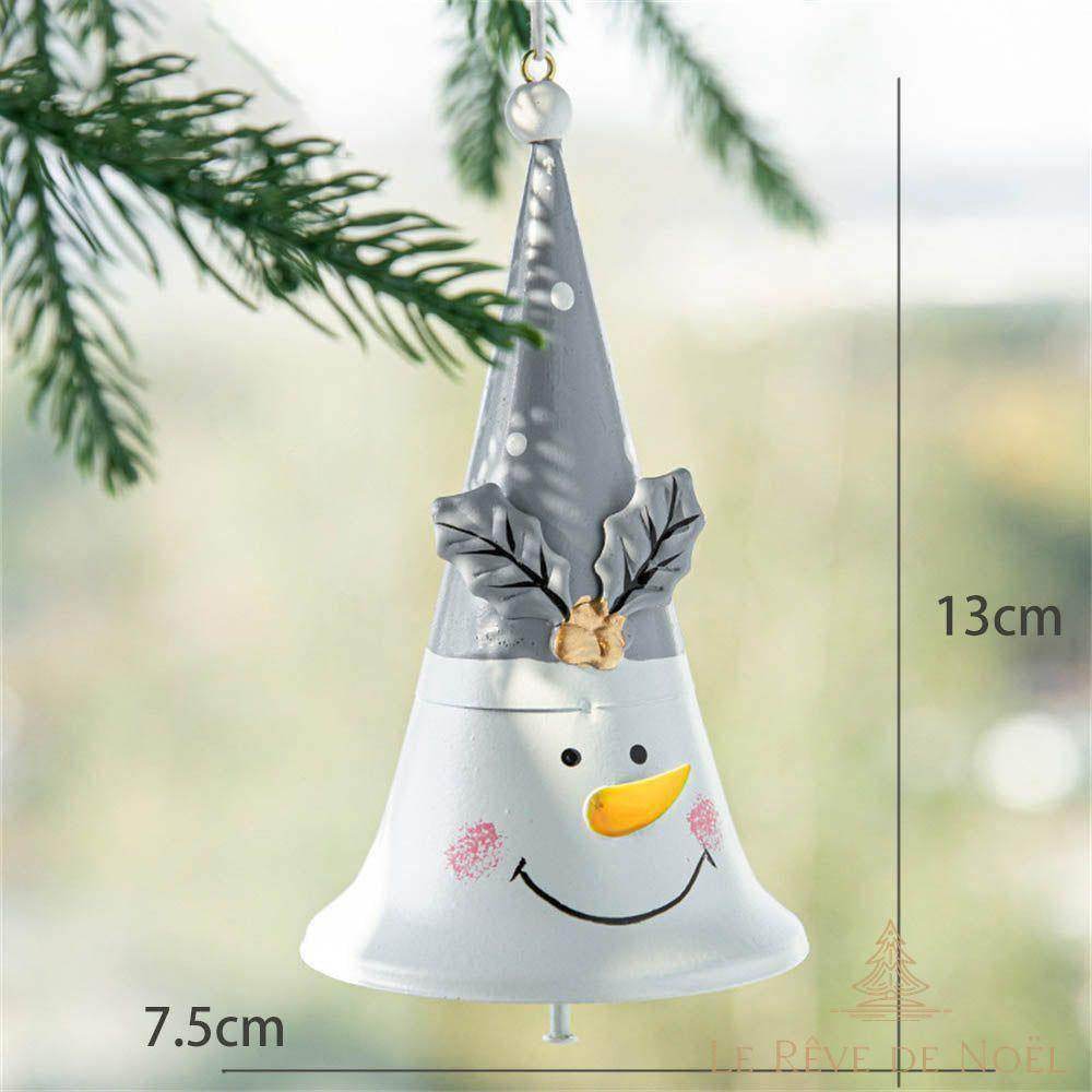 Cloche de Noël : Bonhomme de Neige