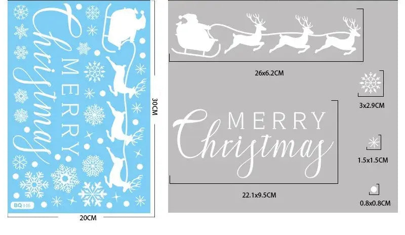 Stickers Noël neige