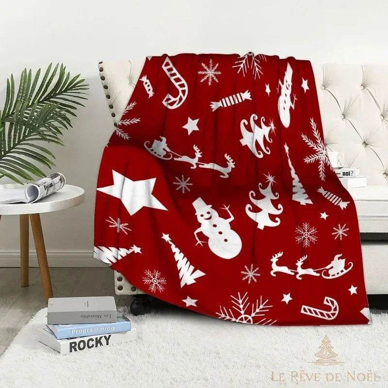 Plaid de Noël rouge