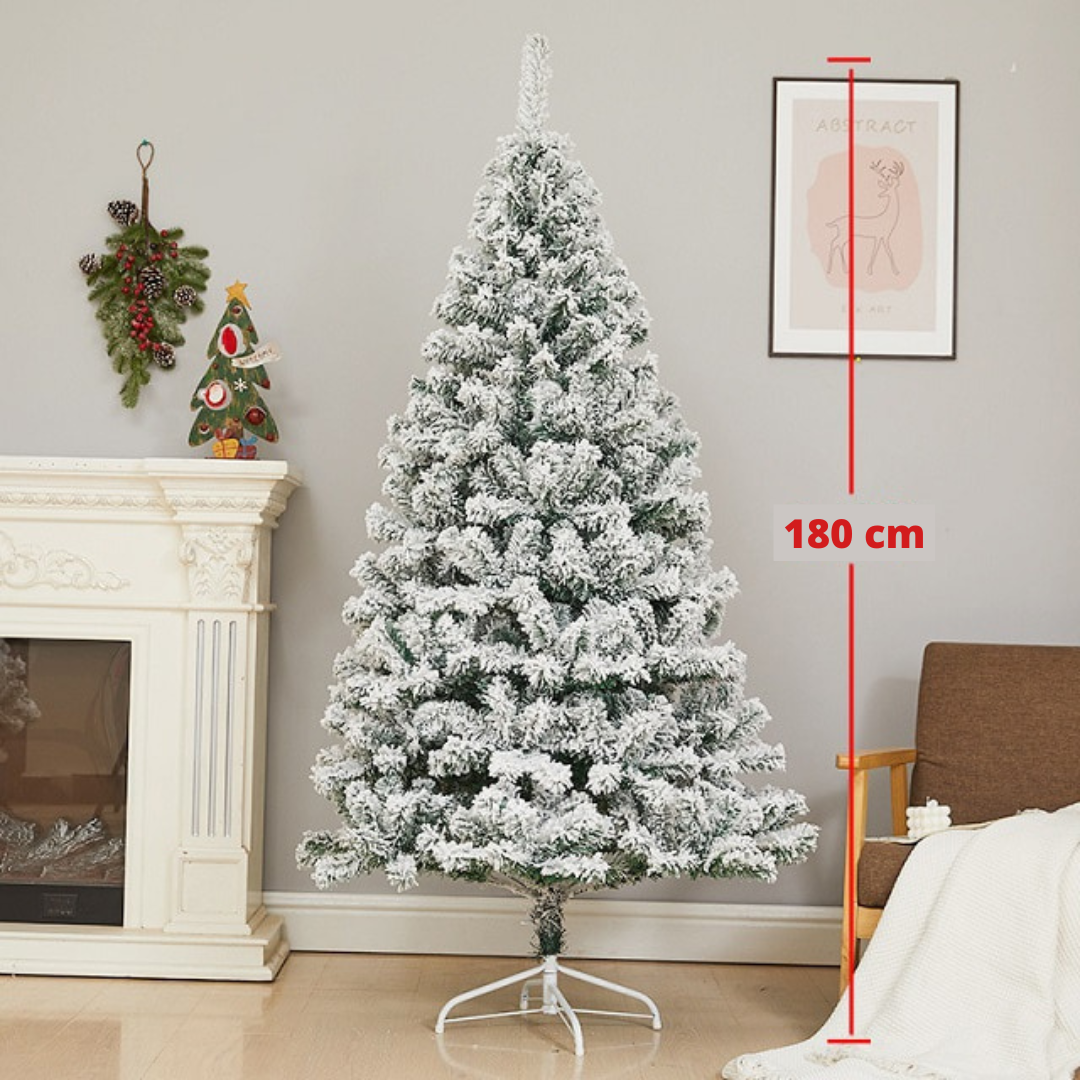 Sapin de Noël artificiel blanc - 180 cm – Le rêve de Noël