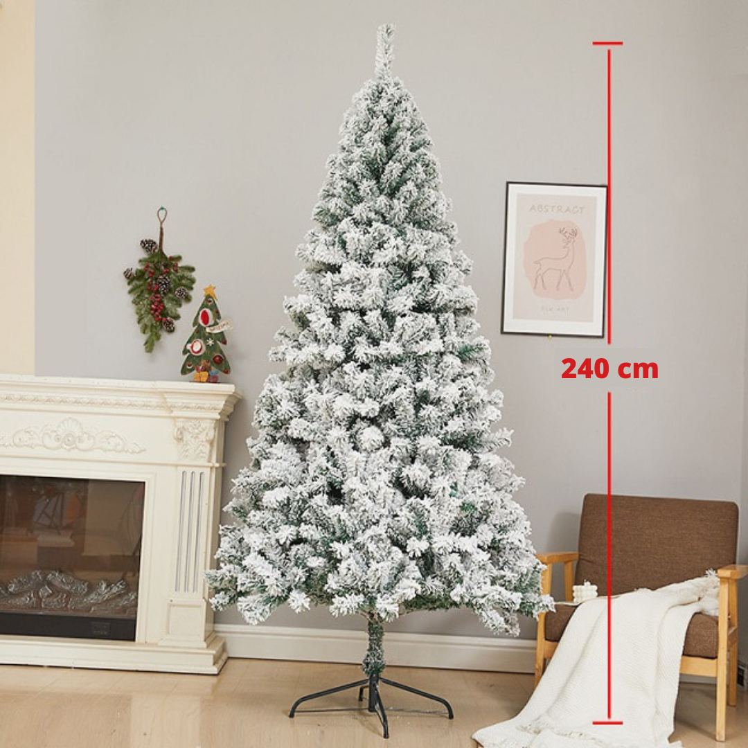 Sapin de Noël artificiel blanc - 240 cm – Le rêve de Noël