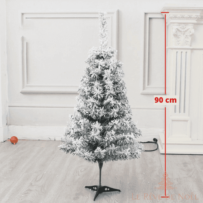 Sapin de Noël artificiel blanc - 90 cm