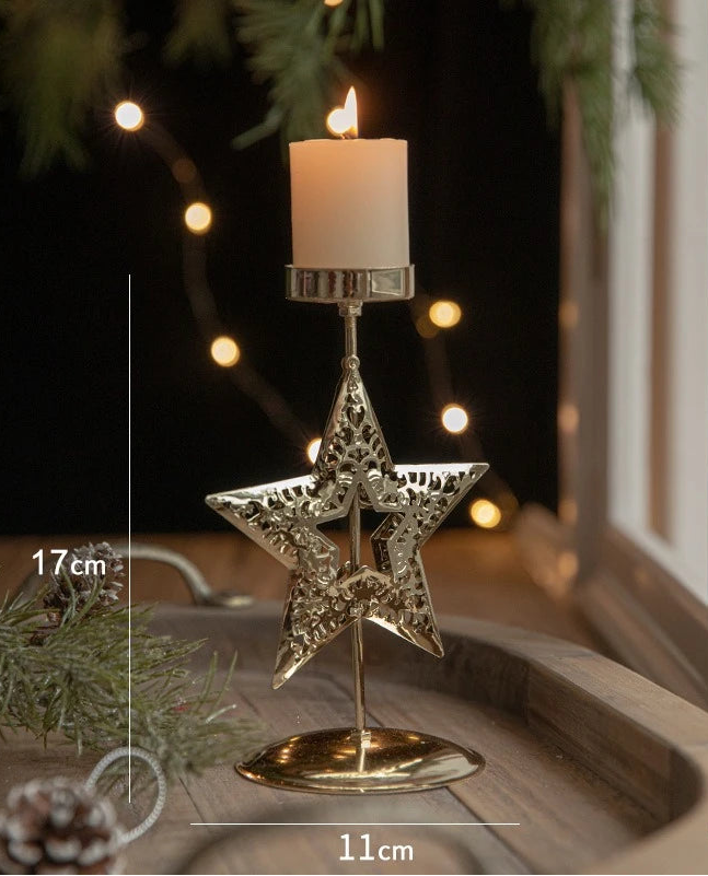 Bougeoir étoile Noël