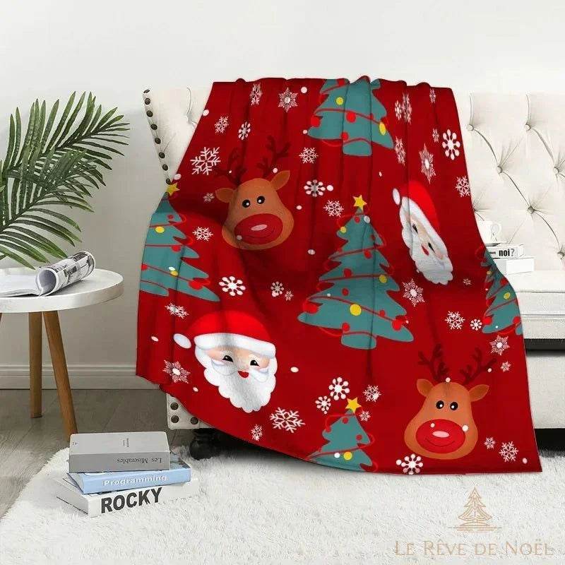 Plaid de Noël rouge
