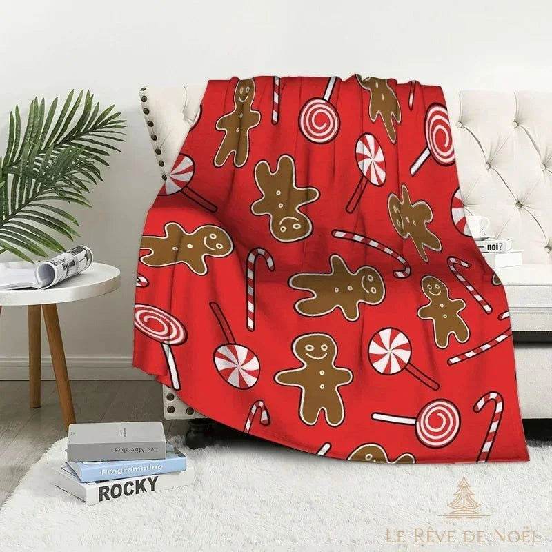 Plaid de Noël rouge