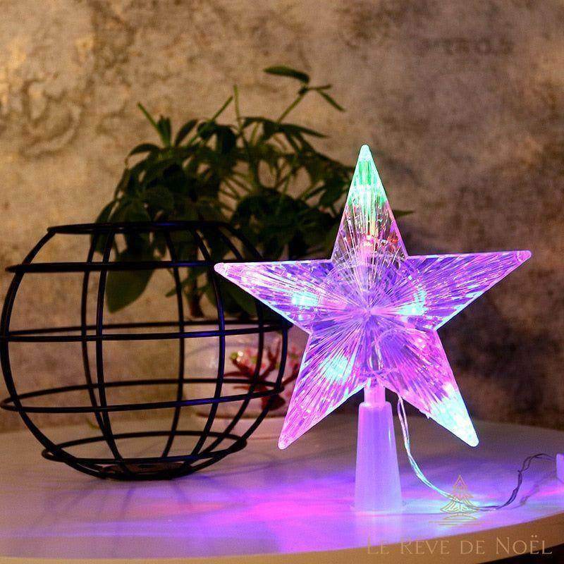 Cimier de sapin de Noël LED