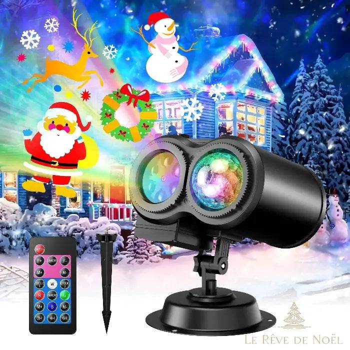 Projecteur noël extérieur animé