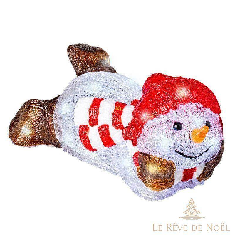 Bonhomme de neige acrylique