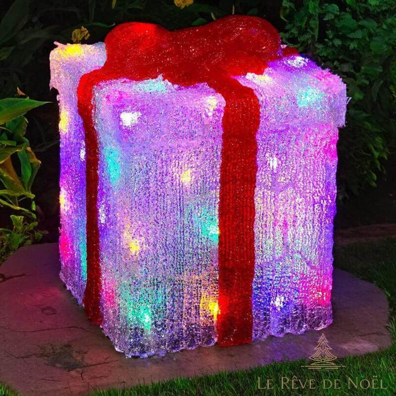 Cadeau LED Multicolore en acrylique