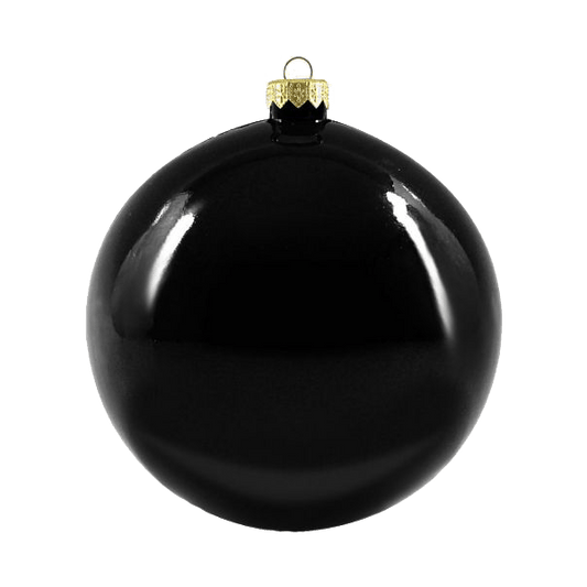 Boule de Noël standard brillante - Noir