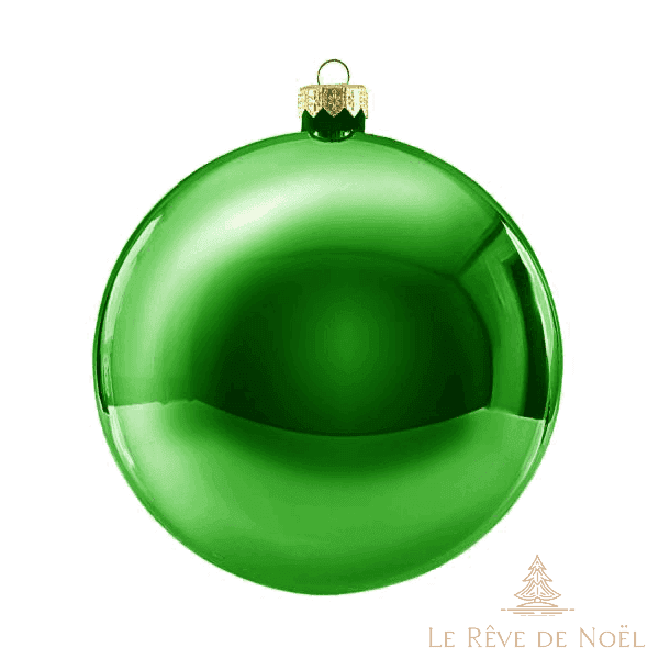 Boule de Noël standard brillante - Vert foncé