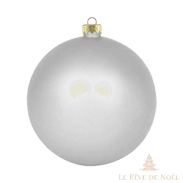 Boule de Noël standard matte - Argent - Décorations de Noël