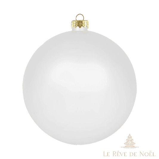 Boule standard matte - Blanc - Décorations de Noël