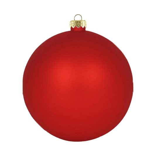 Boule standard matte - Rouge - Décorations de Noël