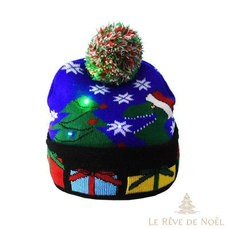 Bonnet de Noël bleu