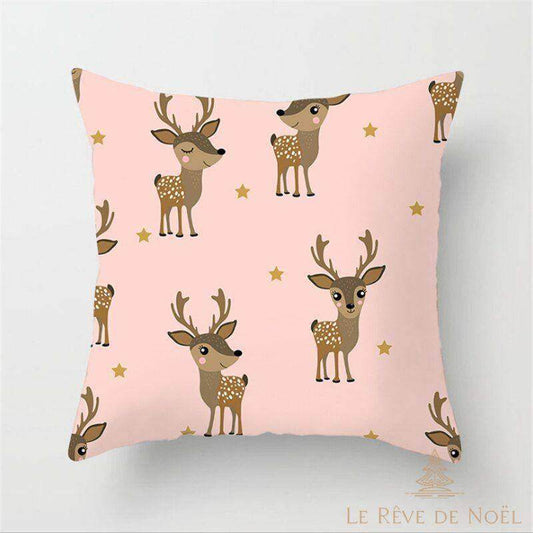 Housse de coussin renne