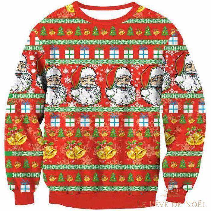 Pull de Noel Kitsch Rouge