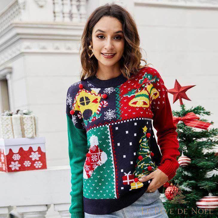 Pull moche de Noël femme