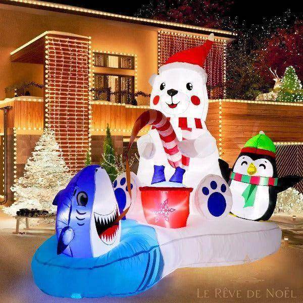 Décoration gonflable de Noël 240x188 cm | Leroy Merlin Décoration gonflable de Noël 240x188 cm | Leroy Merlin