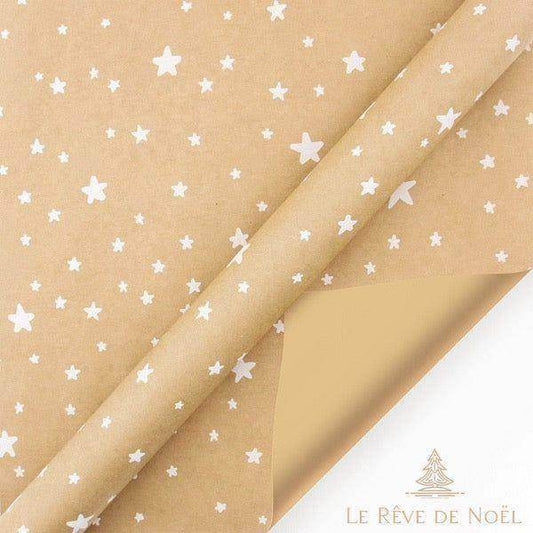 Papier cadeau de Noël - Étoile