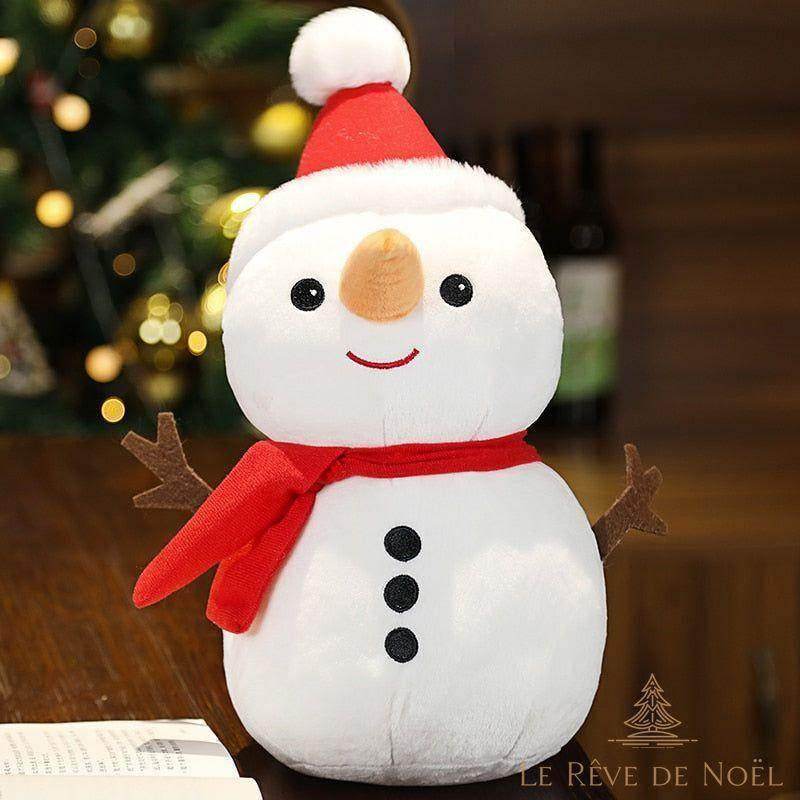 Peluche de Noël : Bonhomme de neige