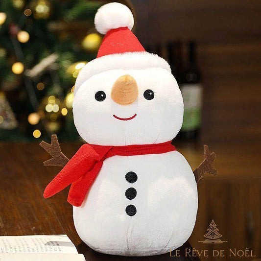 Peluche de Noël : Bonhomme de neige