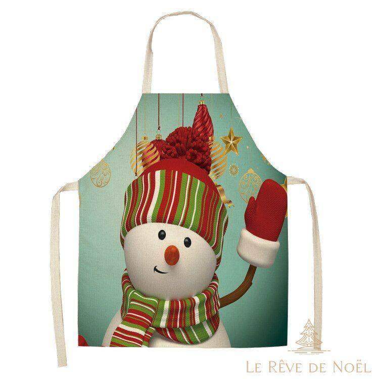 Tablier de cuisine motif Noël