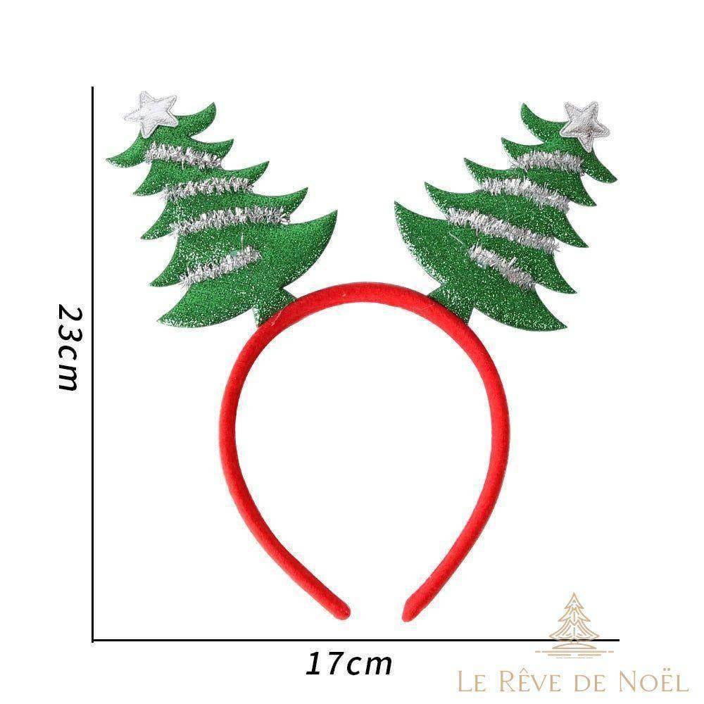 Serre-tête de Noël : Sapin vert