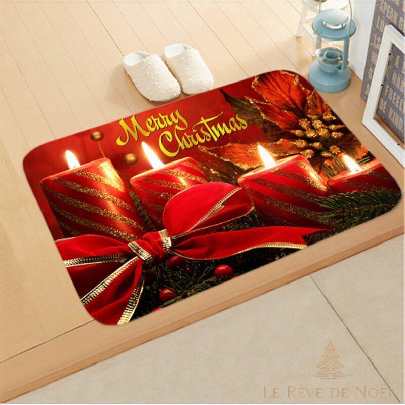 Tapis de Noël - Bougies
