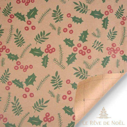 papier-cadeau-de-noel-houx-le-reve-de-noel