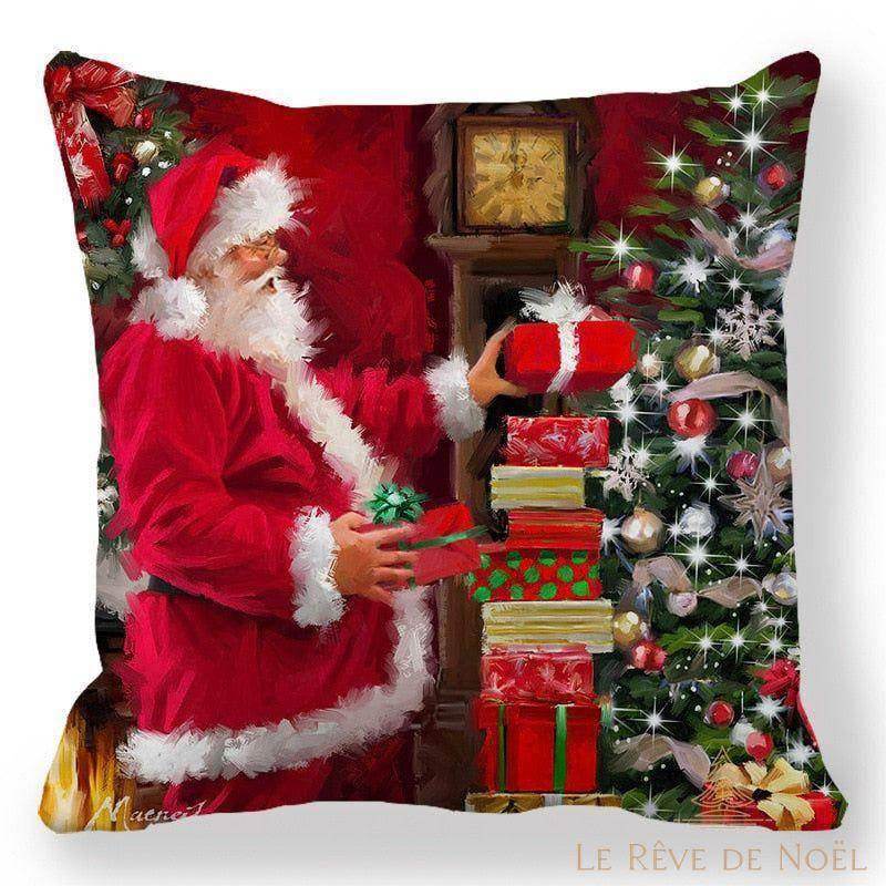Housse coussin canapé Noël