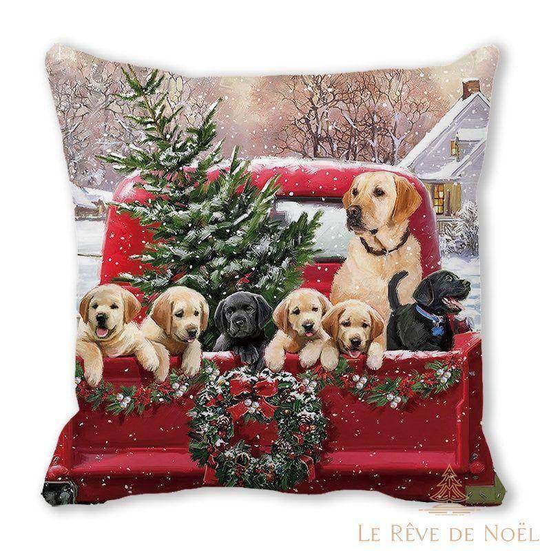 Housse de coussin rouge