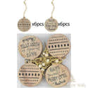 Lot De 6 Boules De Noël En Bois à Peindre Soi-même | Décorations De Noël DIY Pour Arbre Et Couronne | Paulownia Avec Crochet Et Corde - 1