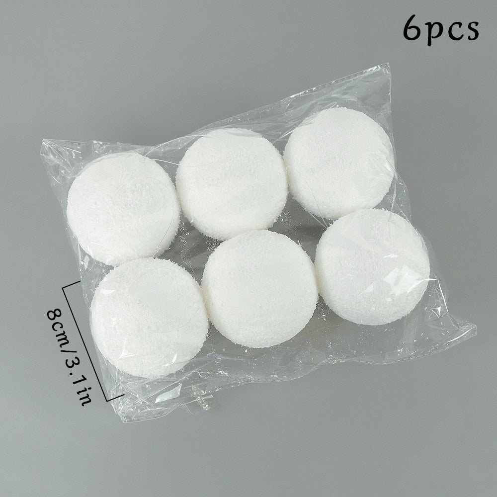 Lot de 6 Boules de Noël enneigée