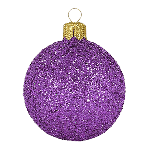 Boule standard pailletée - Violet clair - Décorations de Noël
