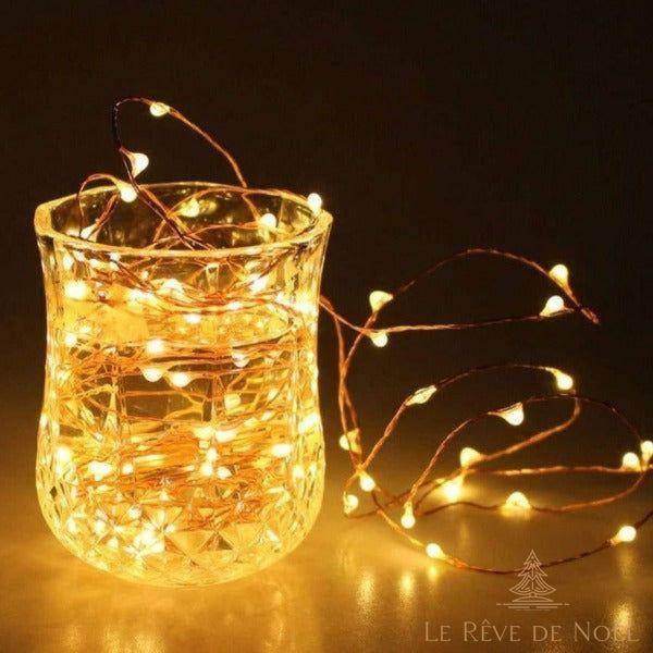 Guirlande solaire lumineuse - blanc chaud